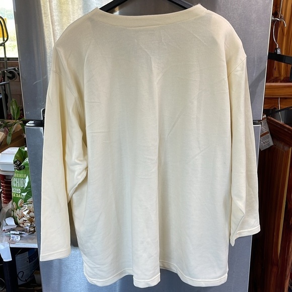 Richard Simmons new with tags women’s 26 three-quarter‎ sleeve fleece V-neck top - Picture 6 of 14